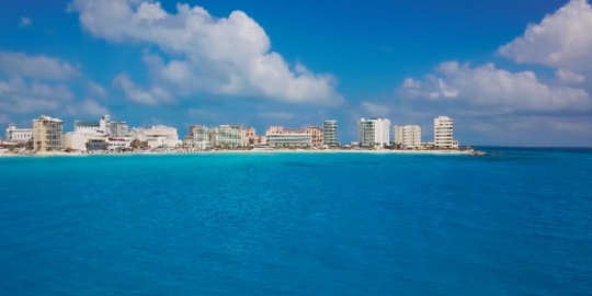 Cancun drone static