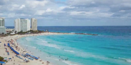 Cancun Mexico beach time lapse