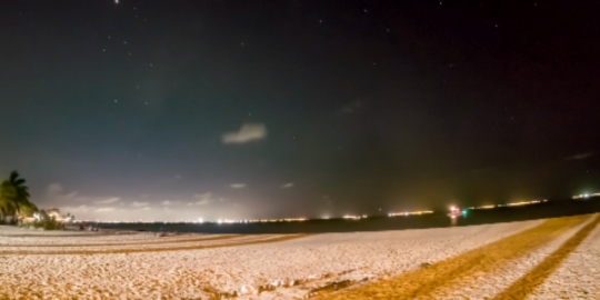 Isla Mujeres beach night time lapse