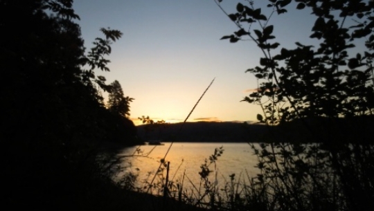 Lake sunrise time lapse