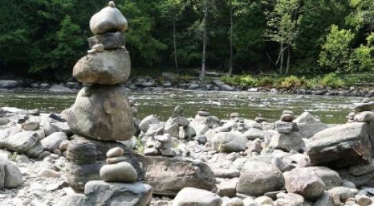 Nature - Basalt stele