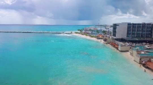 Playa Del Carmen pier flyover