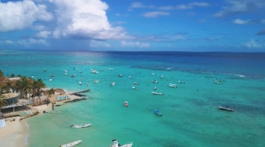 Playa Del Carmen static shots boats ascend