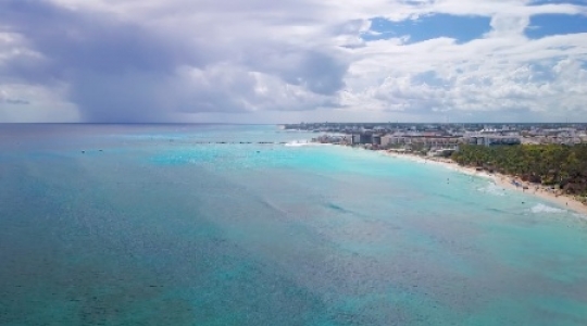 Playa Del Carmen storm on horizon