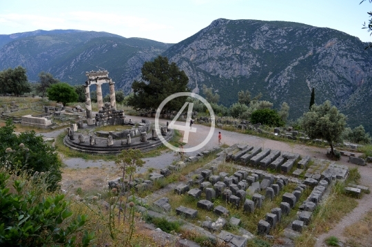  Ancient landscape Delphi Greece