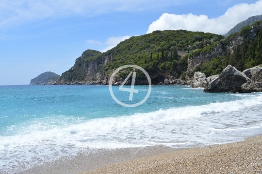  Corfu Greece beach