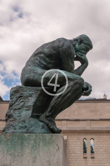  Sculpture The Thinker 7 close up