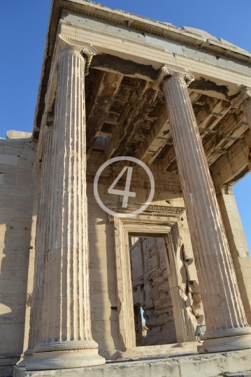 Ancient entrance Athens Greece 