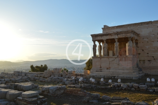 Ancient stone building Athens Greece