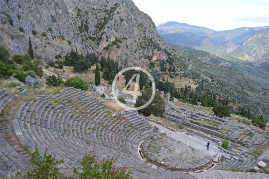 Ancient theatre Delphi Greece