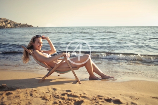 Beach chair pose