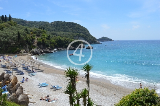 Beach view Corfu Greece