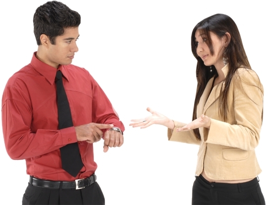 Business couple poses png stock