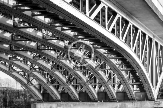 B/W Bridge structure