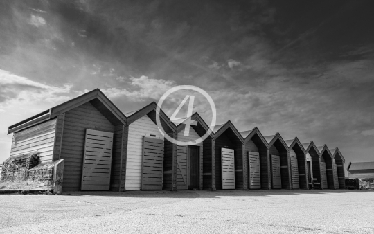 B/W Row of buildings