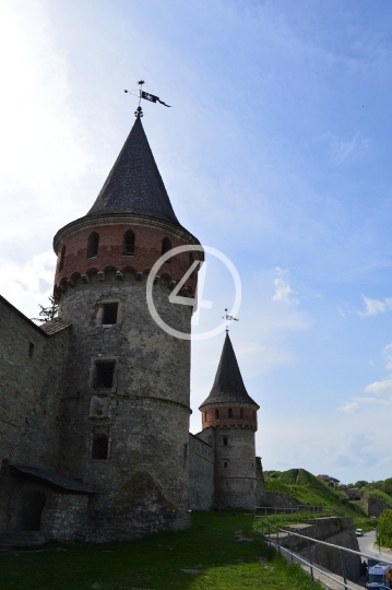 Castle turret Kamianets-Podilskyi Ukraine