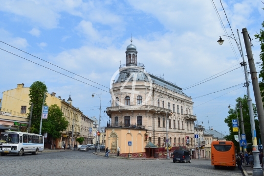 City center Chernivtsi Ukraine