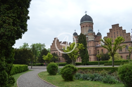 City park Chernivtsi Ukraine