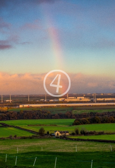 Clouds and rainbow 2