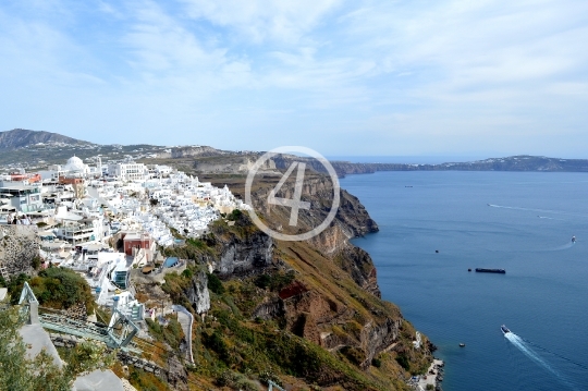 Coastal life Santorini Greece