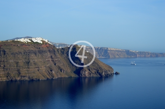 Coastal view Santorini Greece