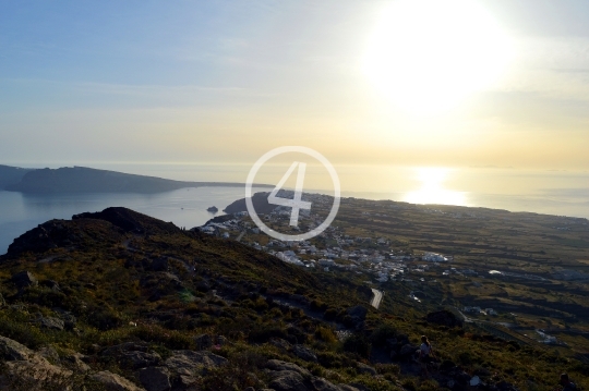 Coastal view Santorini Greece