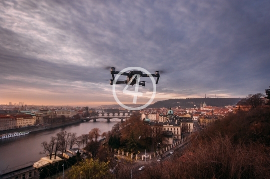 Drone in the city