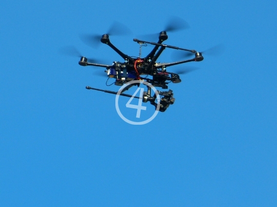 Drone in the sky