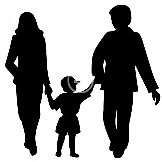 Family silhouette