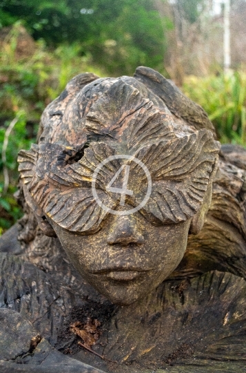 Garden art face 1