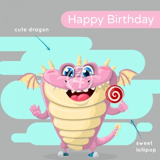 Happy Birthday text card