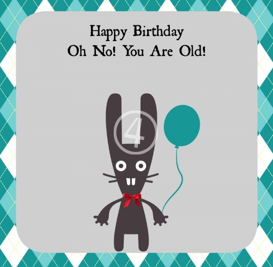 Happy Birthday text card