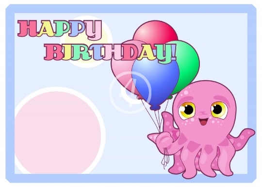 Happy Birthday text card