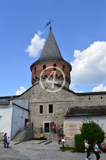 Inside castle walls Ukraine