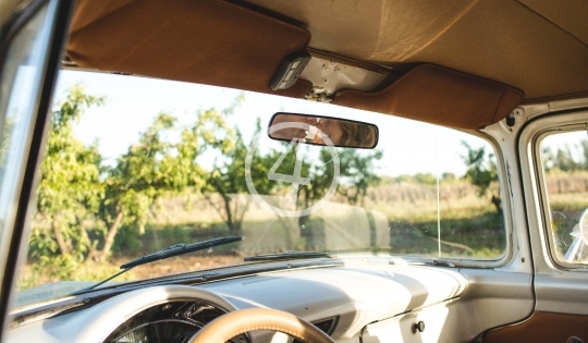 Inside of old car