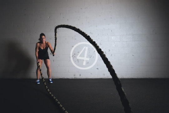 Muscle fitness rope