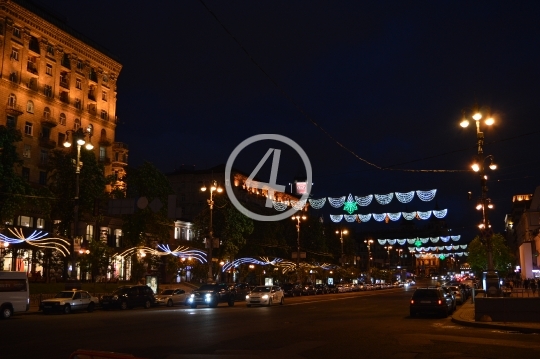 Night view Kiev