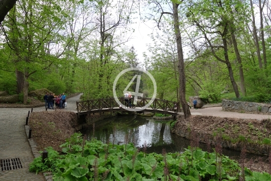 Park walking bridge