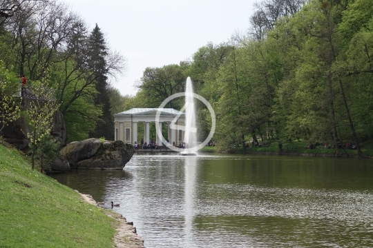 Park water channel Uman Ukraine