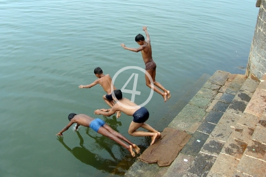 River jump