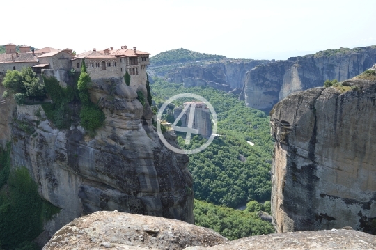 Rock view landscape Meteora Greece