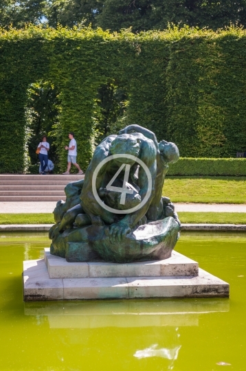 Sculpture in pond 1