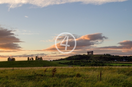 Stone structure in the distance F