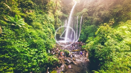 Tiu Kelep waterfall, Lombok