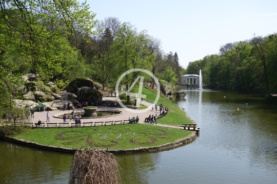 Water channel through the park