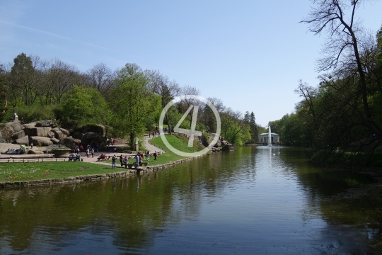 Water channel through the park