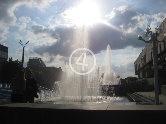 Water fountain Kharkiv Ukraine