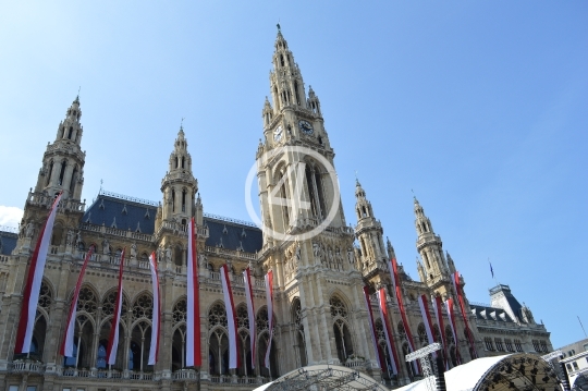 Wiener Rathaus town hall Vienna 