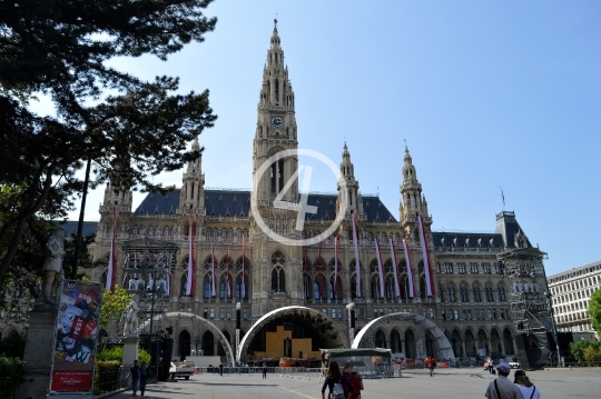 Wiener Rathaus town hall Vienna 