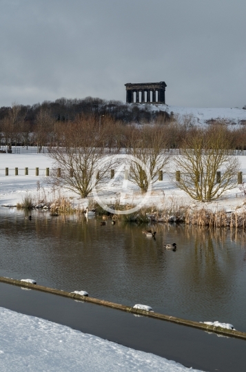 Winter stone column structure 7